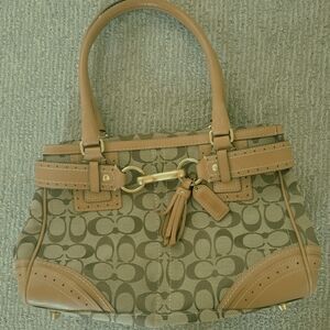 Vintage Y2K Coach Hamptons Signature Canvas Caryall 10508